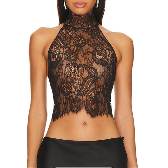 Retrofete Violet Lace Black Top XS/S